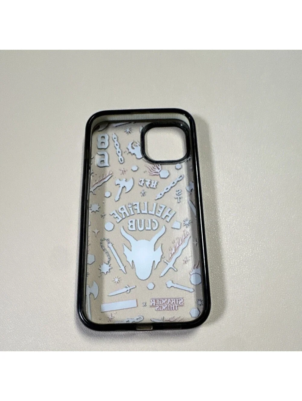 CASETiFY Stranger Things Hellfire Club Black Back Case for iPhone 13